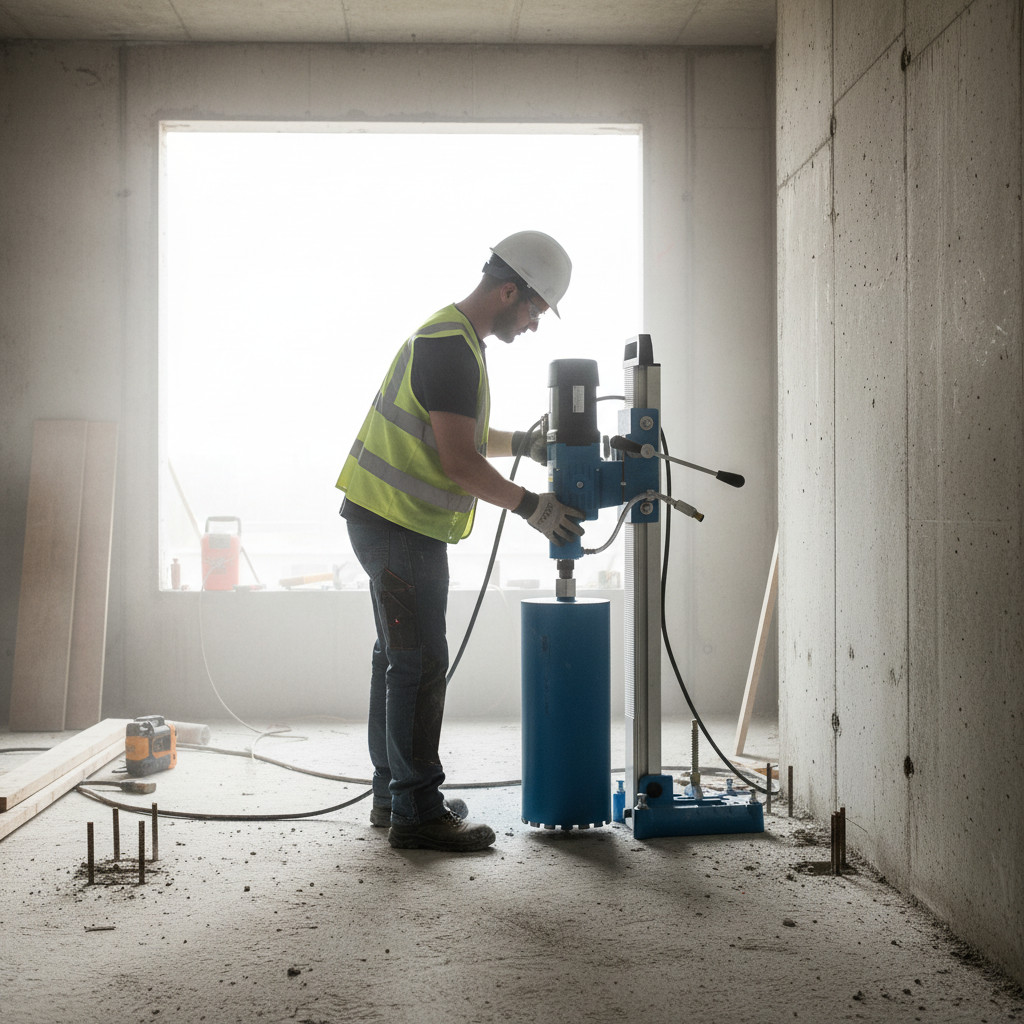 установка алмазного бурения железобетона