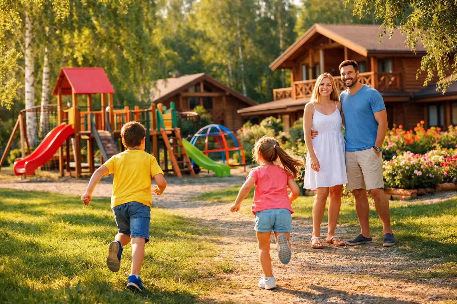 Общая атмосфера семейного отдыха