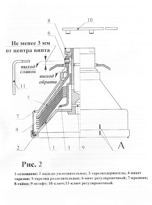 Сепаратор ирид эл схема