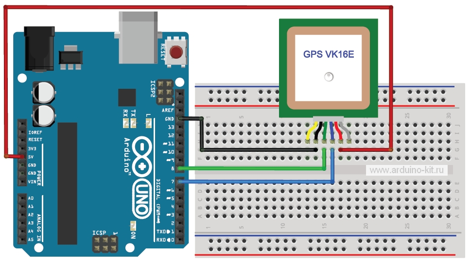 Arduino Проект 33: Модуль GPS. Принцип работы, подключение, примеры