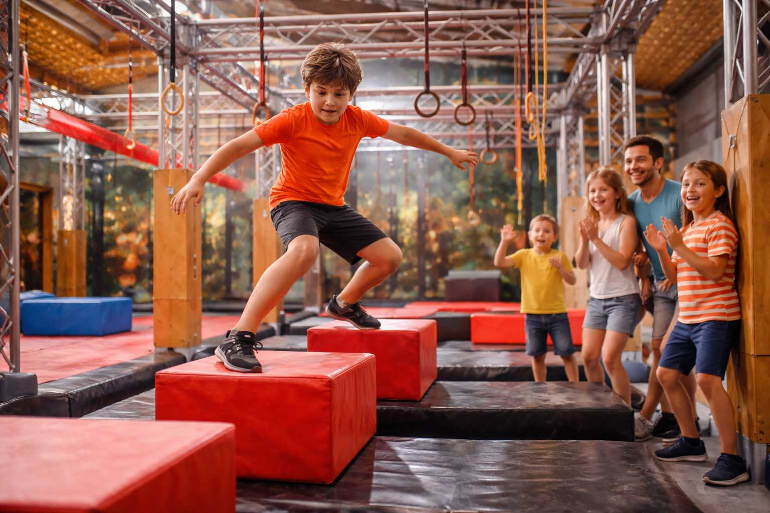 Ниндзя-парк &mdash; полоса препятствий для детей и взрослых