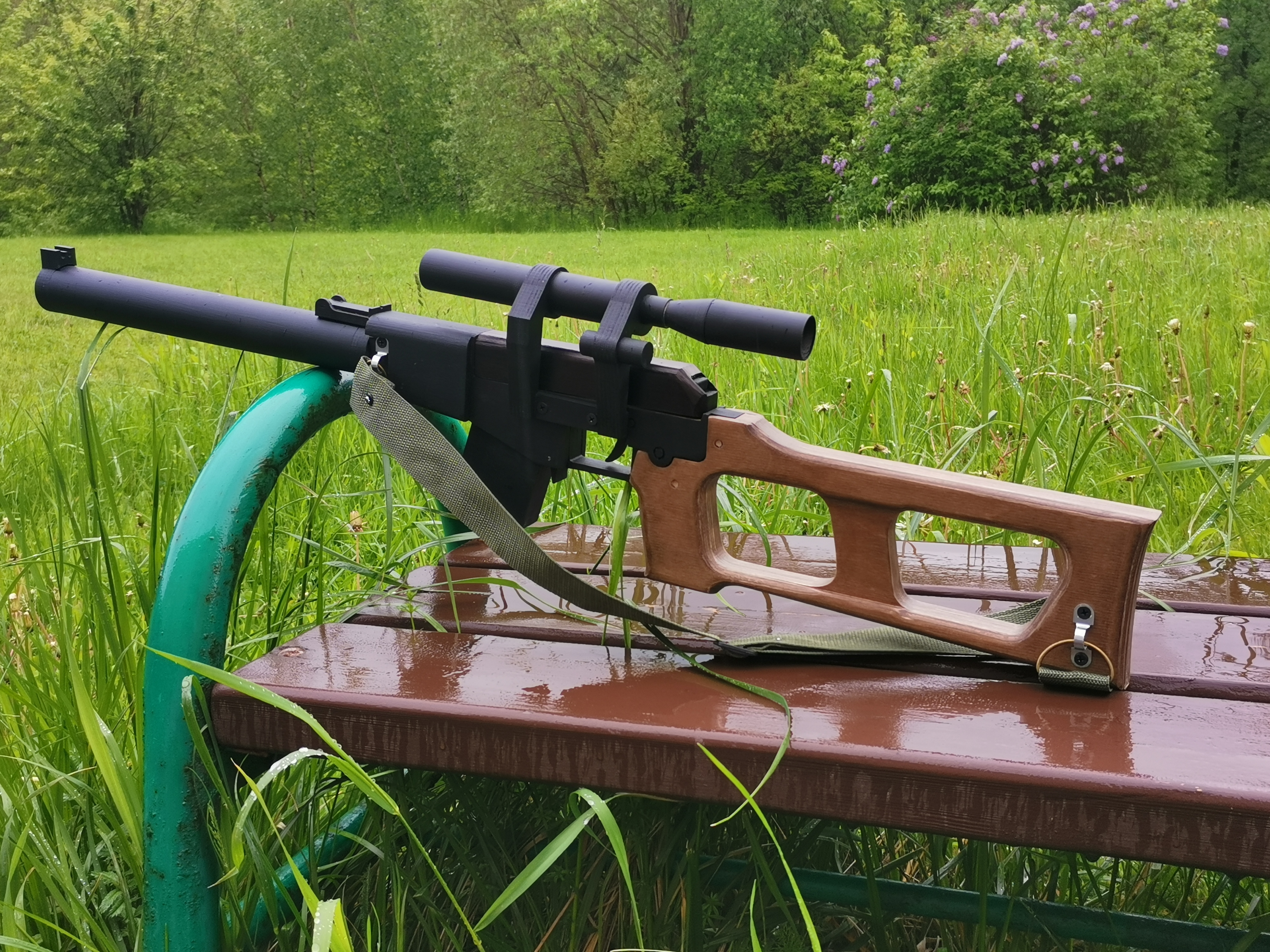 Купить снайперскую винтовку AWP из дерева (сборная модель) в Москве по низкой цене