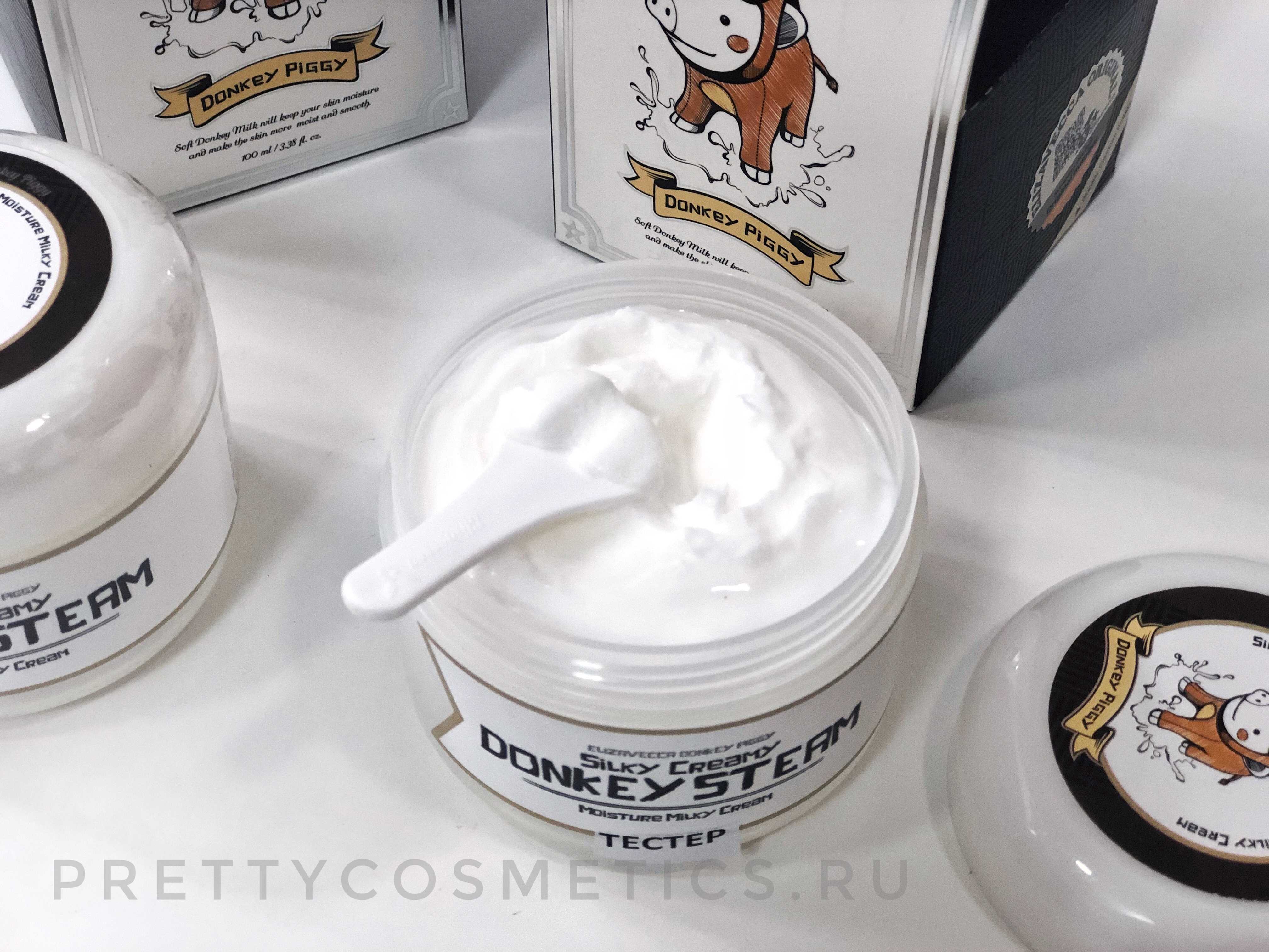 крем для лица ослиное молоко silky creamy donkey steam moisture milky 100 мл фото 8