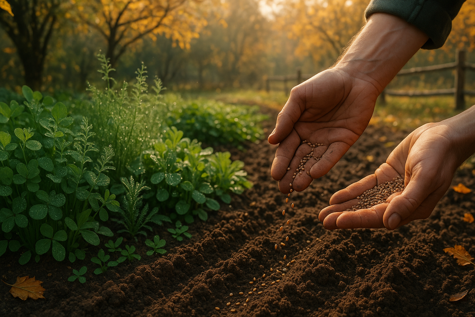 Сидераты для огорода осенью под зиму