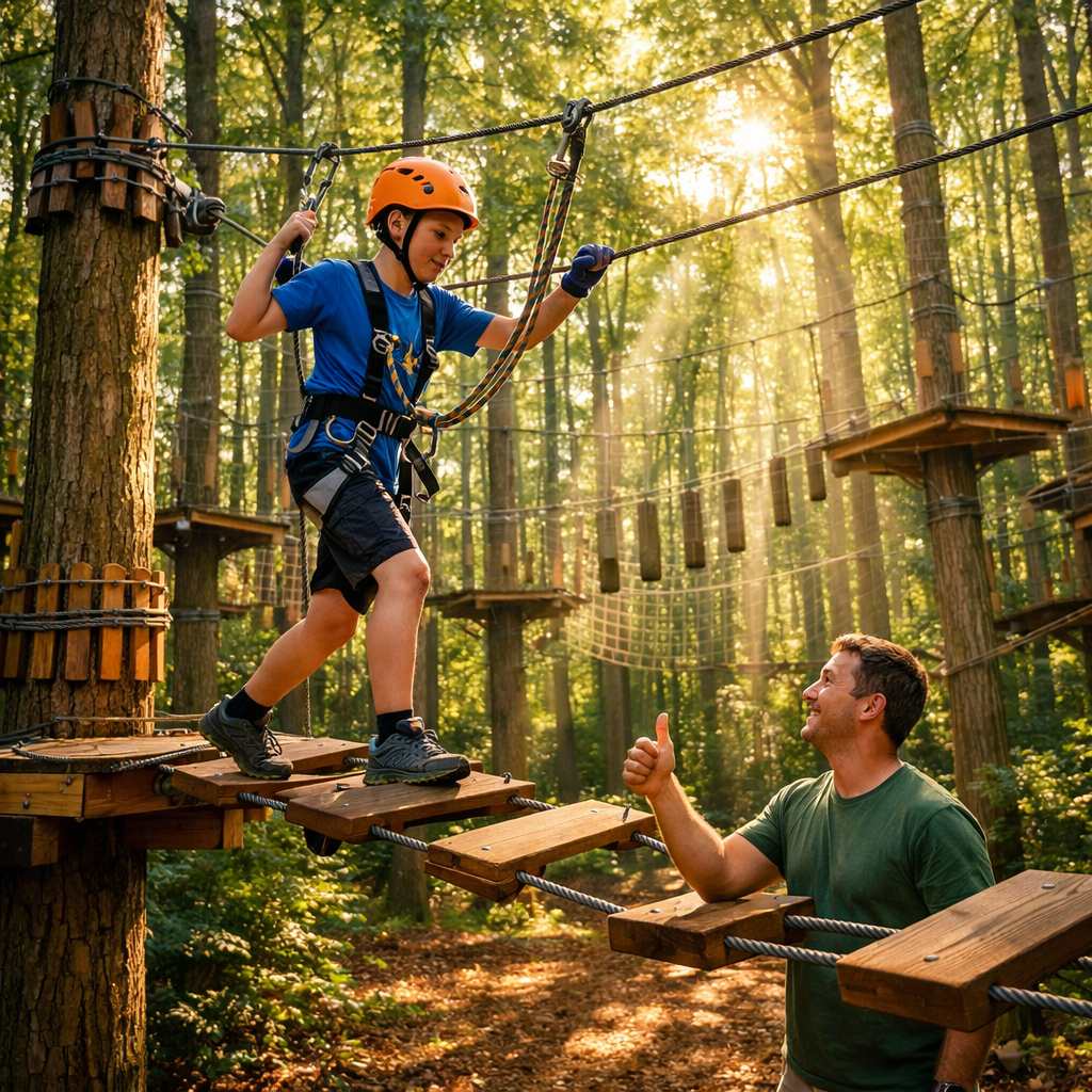 Верёвочный парк &mdash; активный отдых для всей семьи