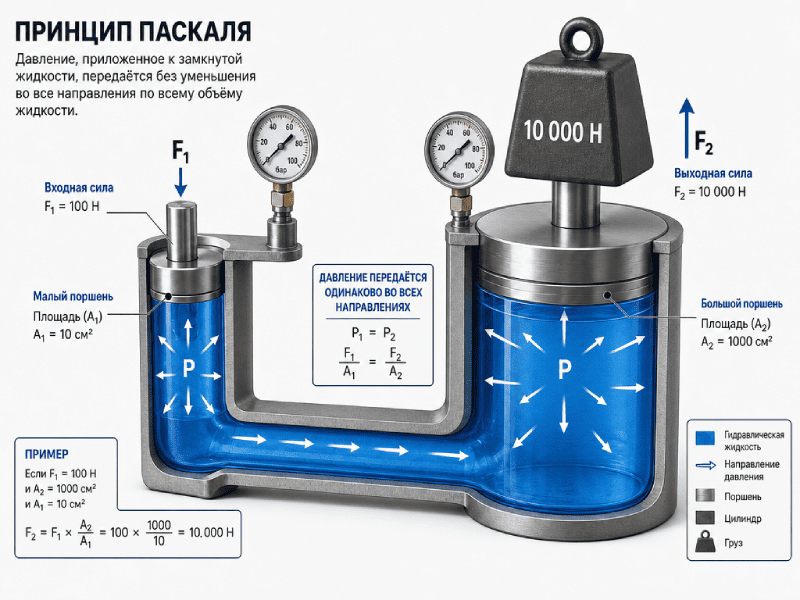 zakon-Paskalja Закон Паскаля