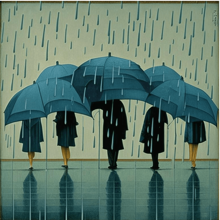 фантазия на тему Рене Магритт ИИ