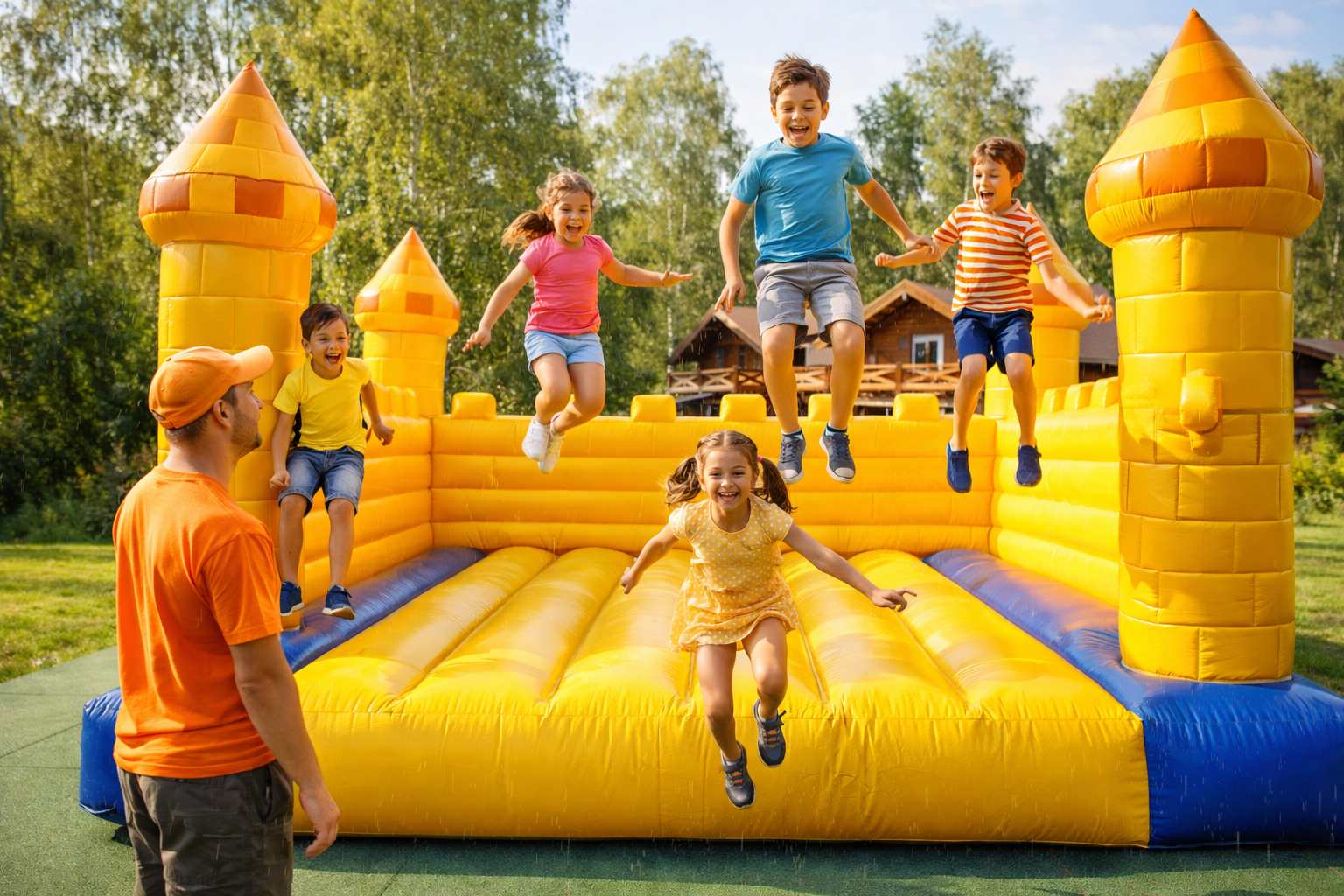 Надувные батуты &mdash; доступный старт для детской зоны