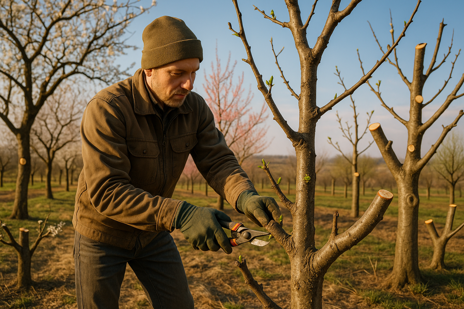 Омолаживающая обрезка дерева — процесс удаления старых ветвей для обновления кроны