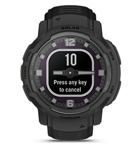 Умные часы Garmin Instinct Crossover Solar - Tactical Edition, черный: АВАРИЙНОЕ УДАЛЕНИЕ ДАННЫХ