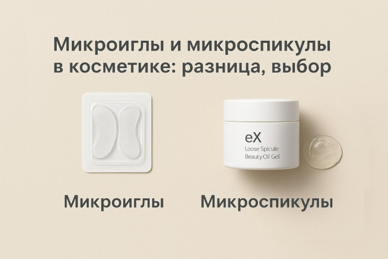 Микроиглы и микроспикулы в косметике