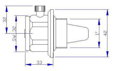 Размеры воздушного клапана Valtec VT.501