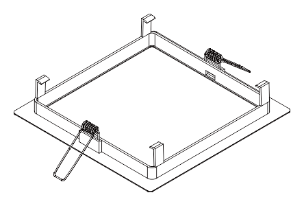 Moncato OT128-2204 рамка для встраиваемого светильника аварийного освещения Moncato OT128-2204 рамка для встраиваемого светильника аварийного освещения