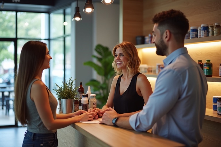 Ресепшн фитнес-студии