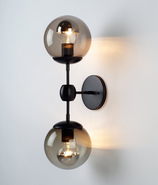 Wall lamp Modo by ROLL and HILL - 2 Globes (mirror)
