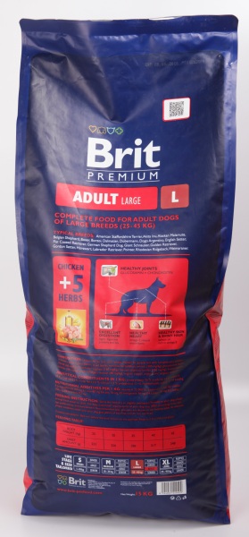 Brit Premium Adult L ‒ кормление собак крупных пород