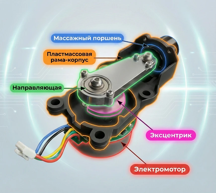 Пластмассовая рама перкуссионного массажёра