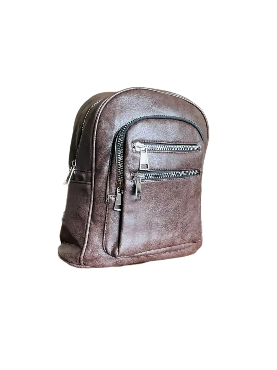 Рюкзак экокожа коричневый QOZA 1.webp