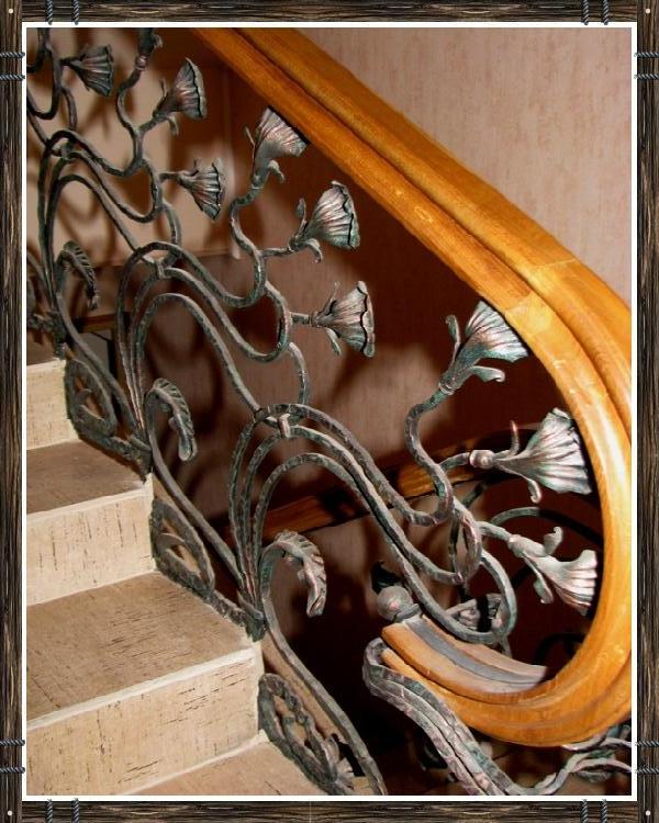 Художественная ковка - Перила, лестницы, мостки