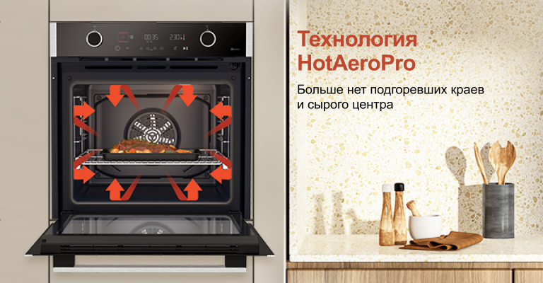 Система вентиляции HotAero Pro духового шкафа Grundig