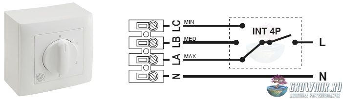 Схема подключения inter 4p