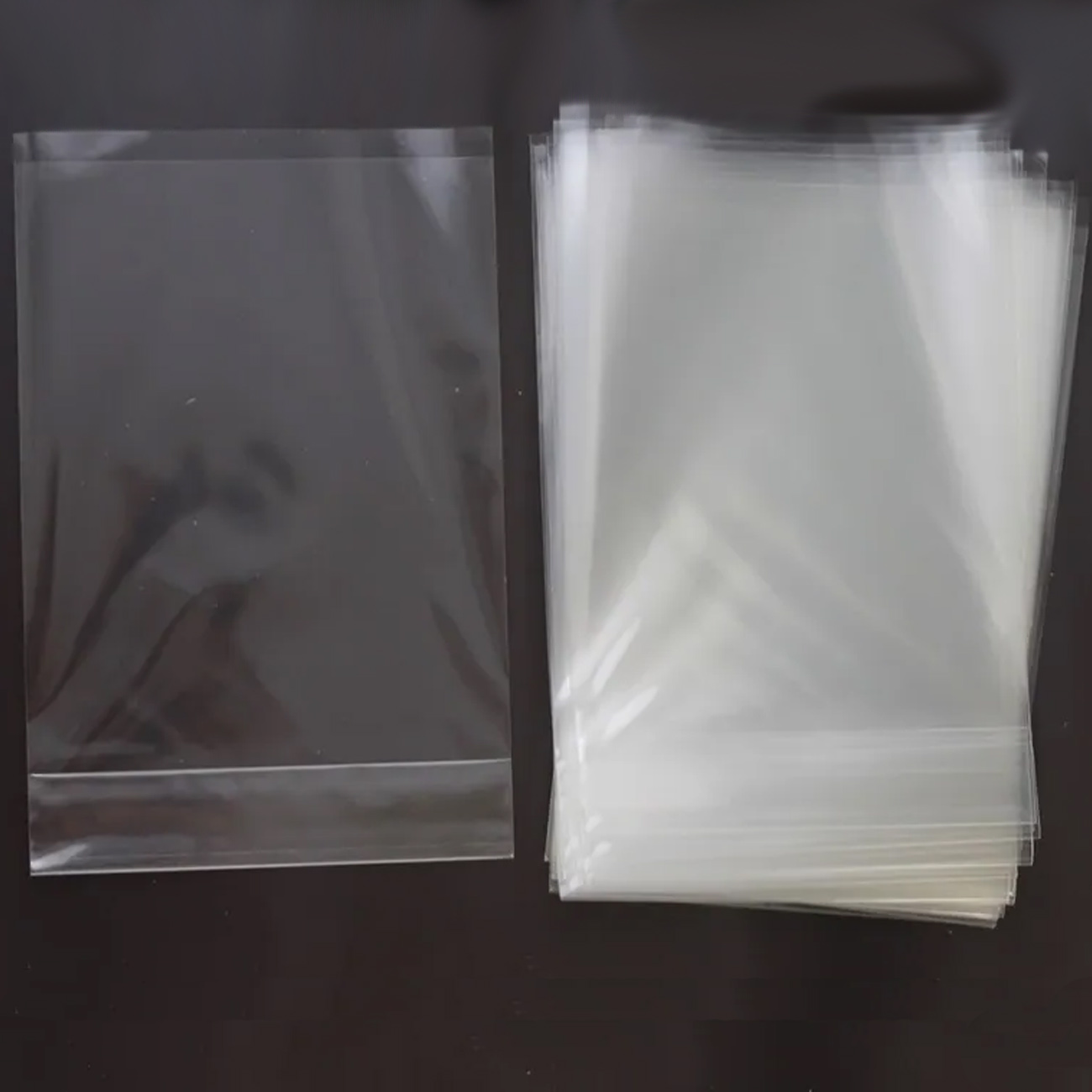 Пакеты 15х20х6 см 100 штук прозрачные с донной складкой