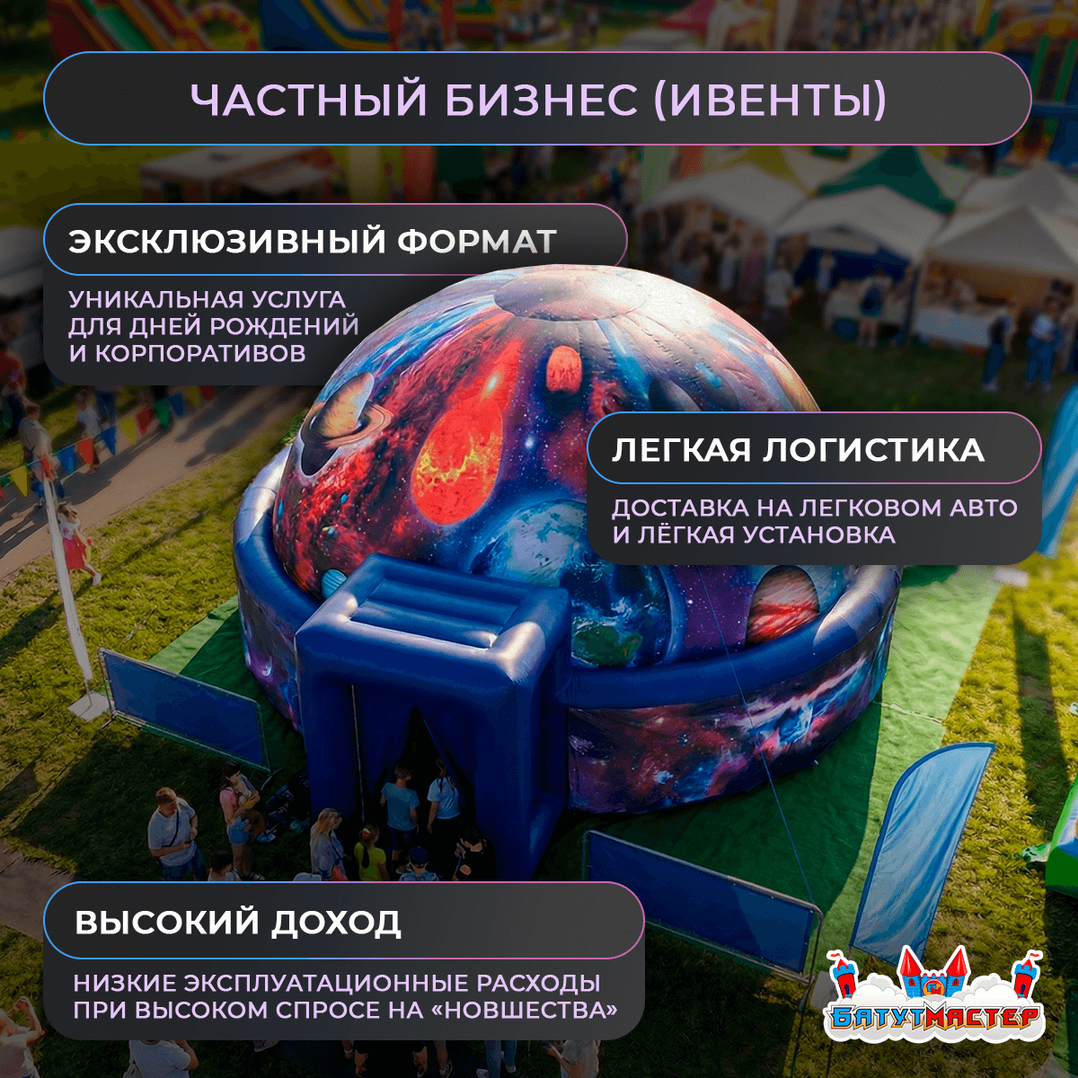 Бизнес на планетарии — ивенты и праздники