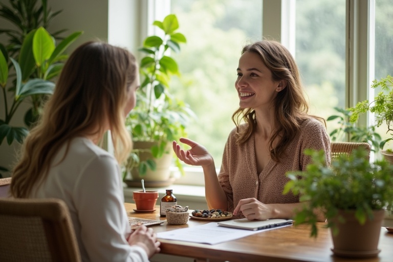 Wellness-коуч консультирует клиента