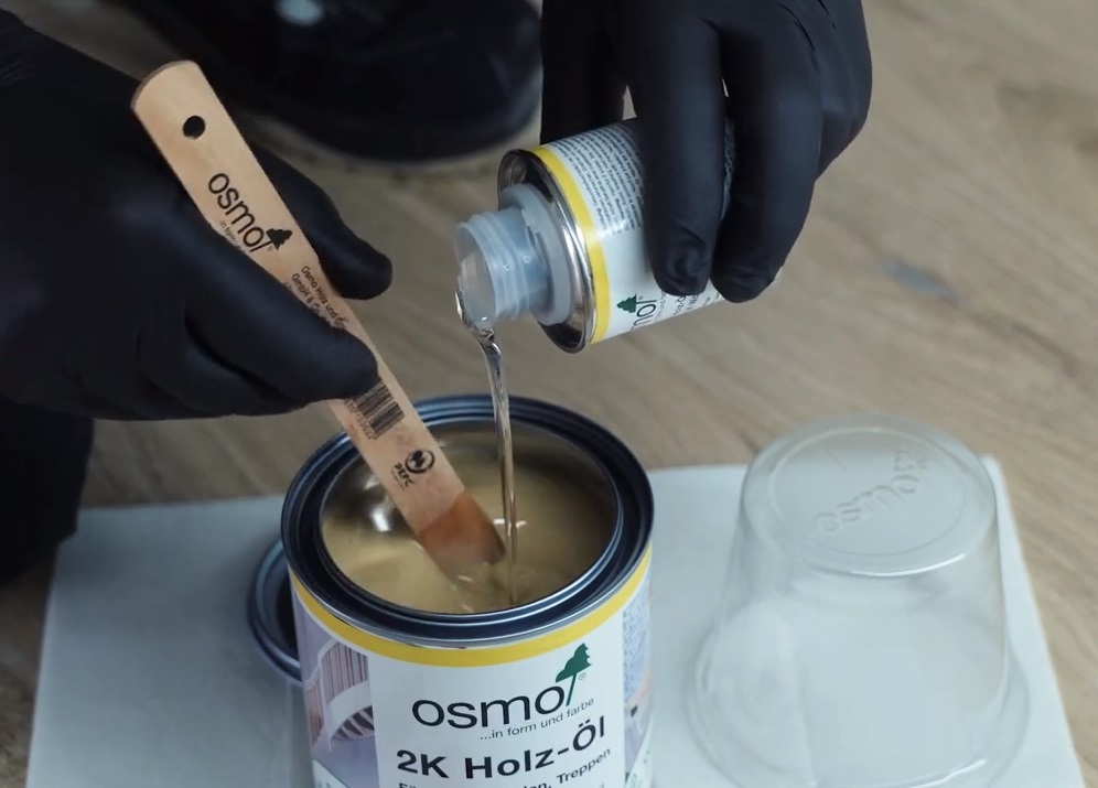Масло Osmo 2K HOLZ-OL для пола мебели