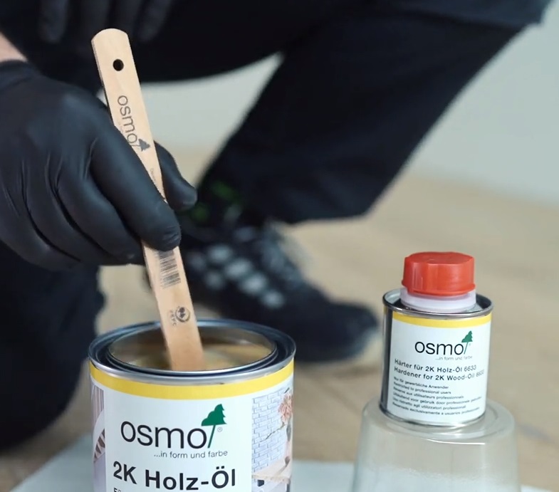 Масло Osmo 2K HOLZ-OL для пола мебели