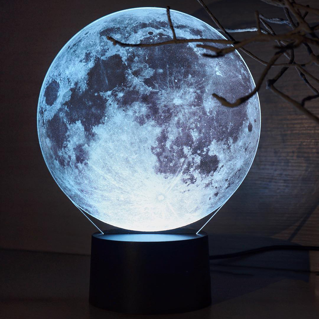 Ночник Art-Lamps 3Д светильник "Луна" фото