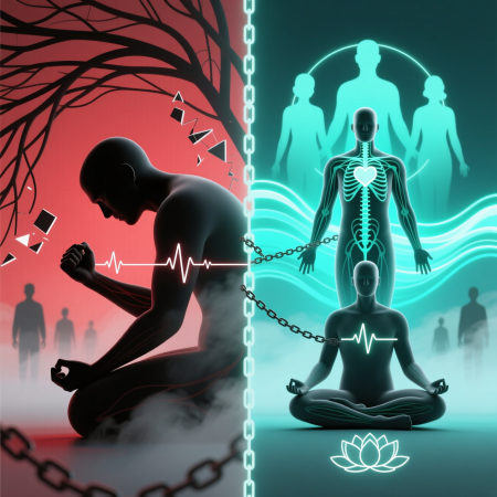 <img src="breaking-free-internal-limits-transformation.jpg" alt="Breaking free from internal limitations: nervous system transformation from constraint to psychological liberation">