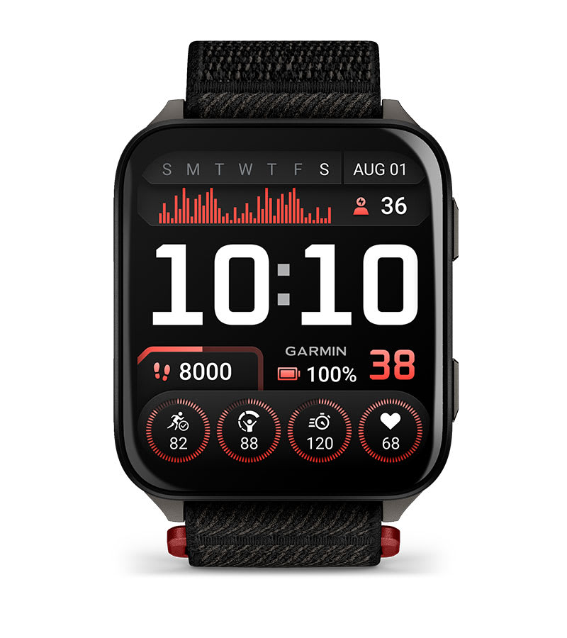 Умные часы Garmin Venu X1 мягкий золотой с титановой задней крышкой и нейлоновым ремешком цвета французский серый: КРУПНЫЙ И ЧЁТКИЙ ДИСПЛЕЙ