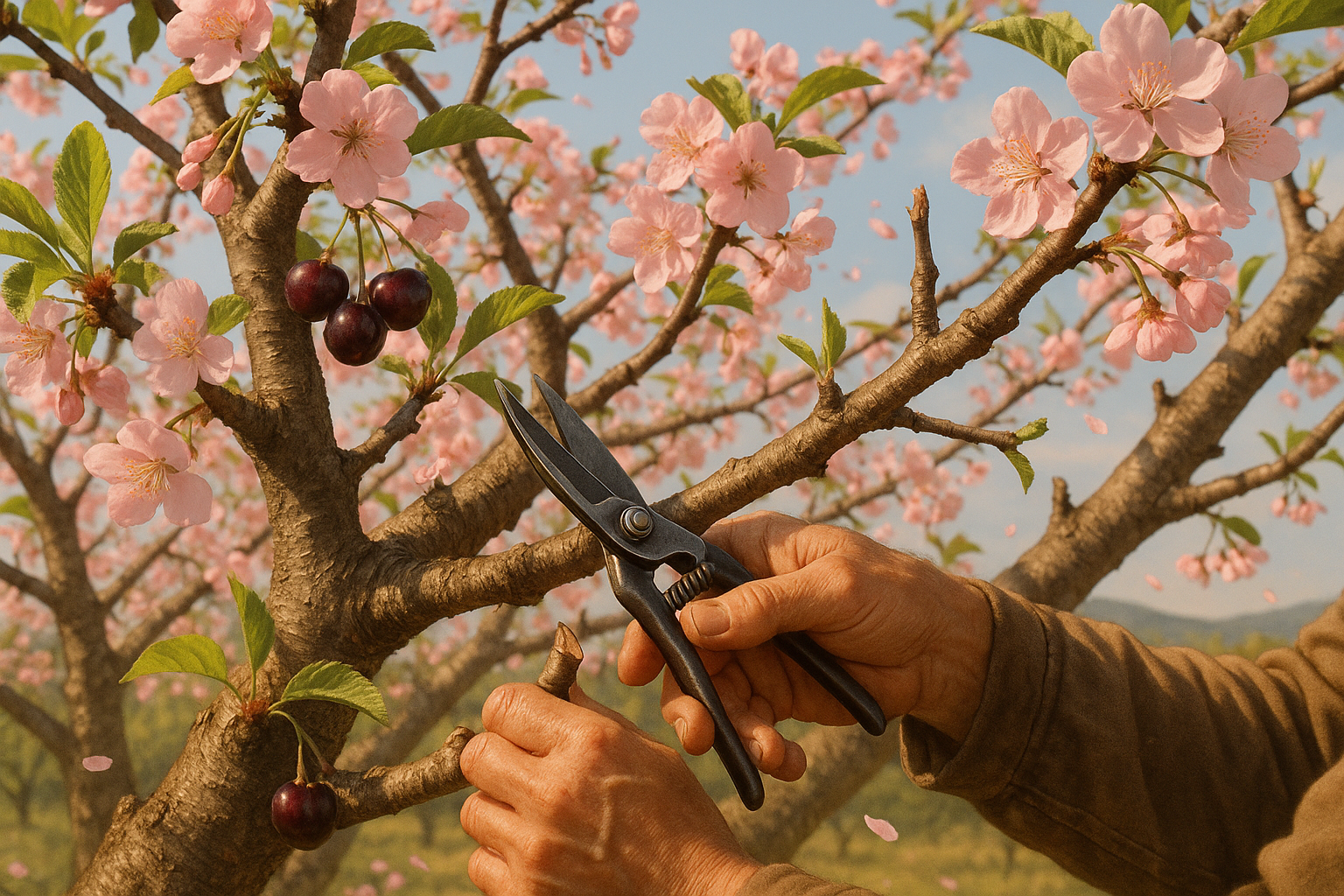 Схема правильной обрезки ви