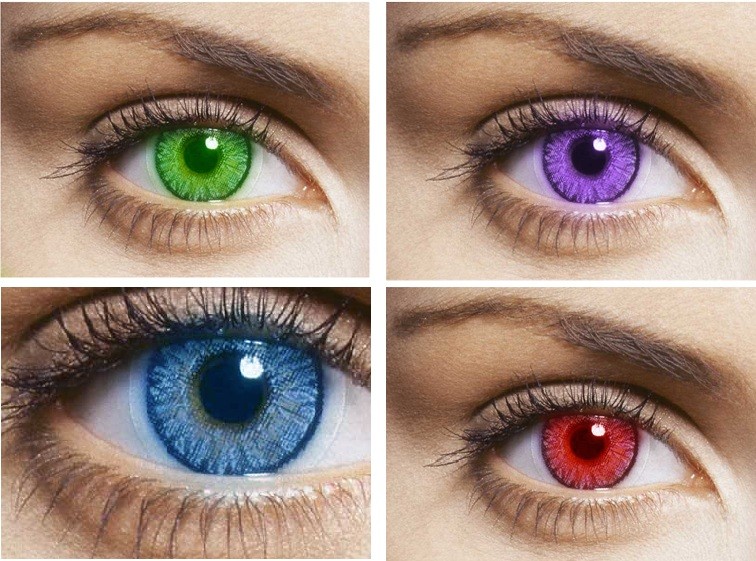Цветные линзы для глаз фото глаз