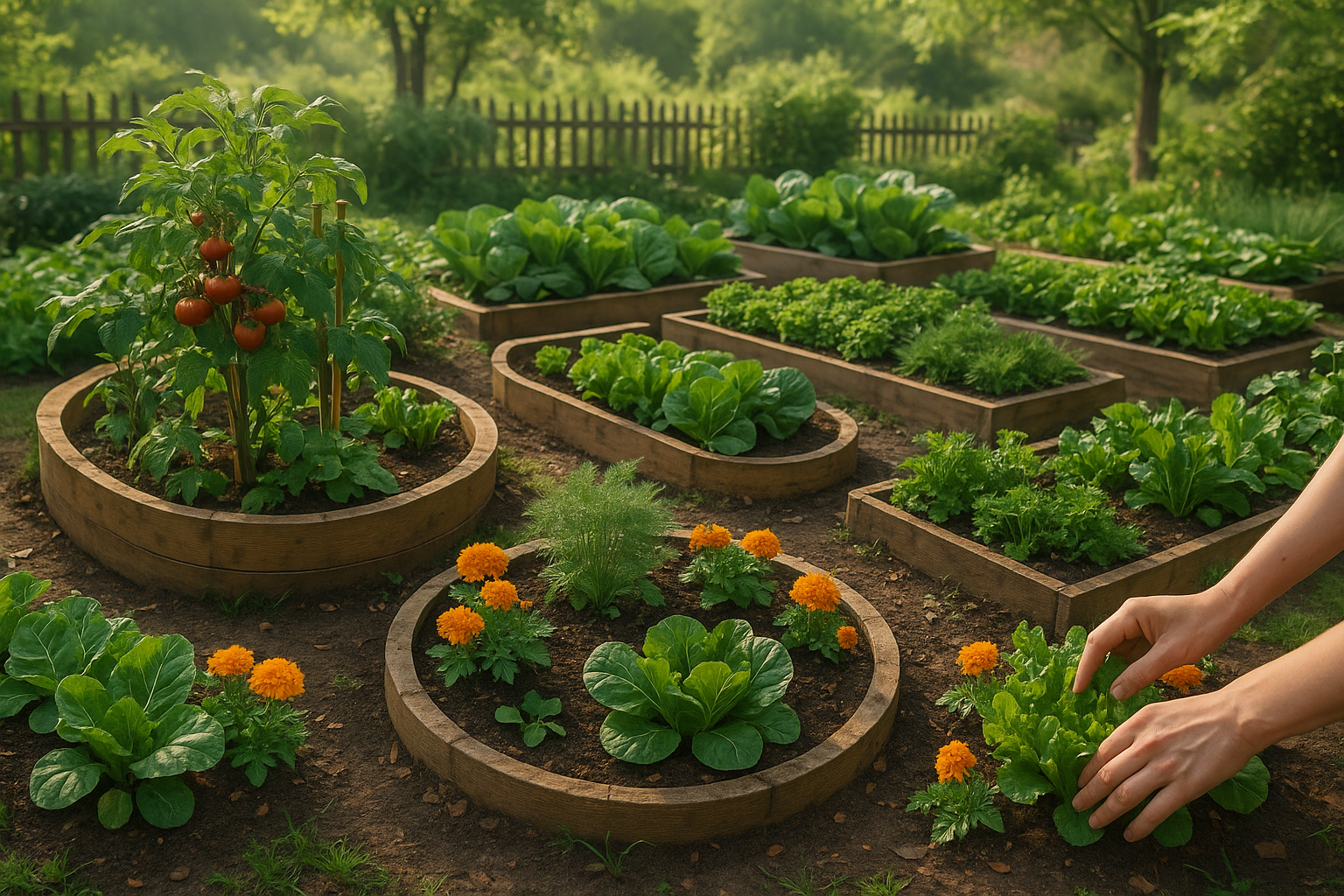 Очень красивые грядки на даче с примерами оформления