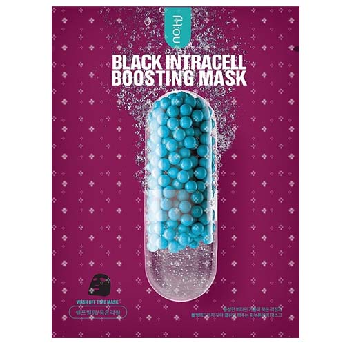 Кислородная маска NO:HJ Black Intracell Boosting Mask: Черная Очищающая Маска Для Лица