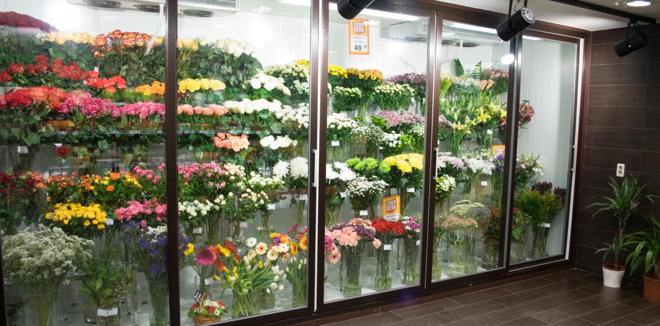 Холодильник для цветов (витрина) 1200х3000 мм