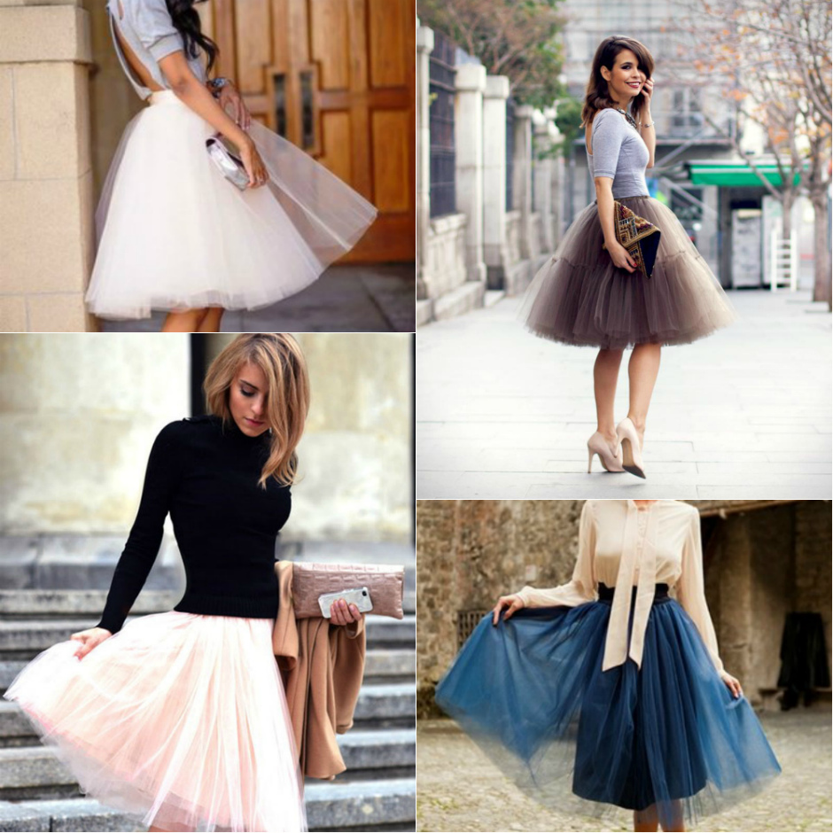 Фатиновые юбки для женщин