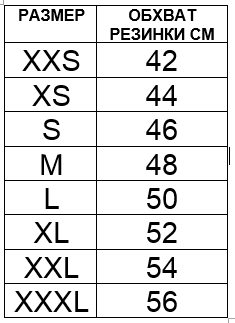 Мужской размер xxs