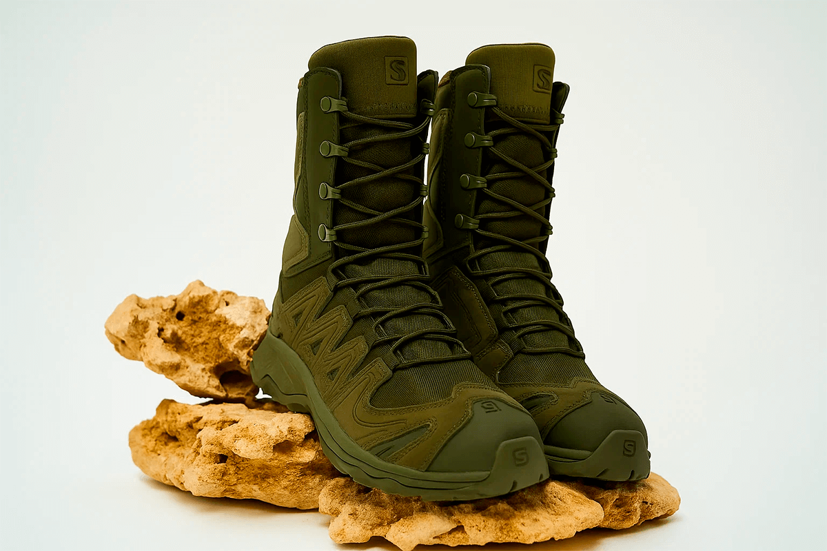 Ботинки тактические треккинговые берцы "Salomon" олива Ботинки тактические треккинговые берцы "Salomon" олива