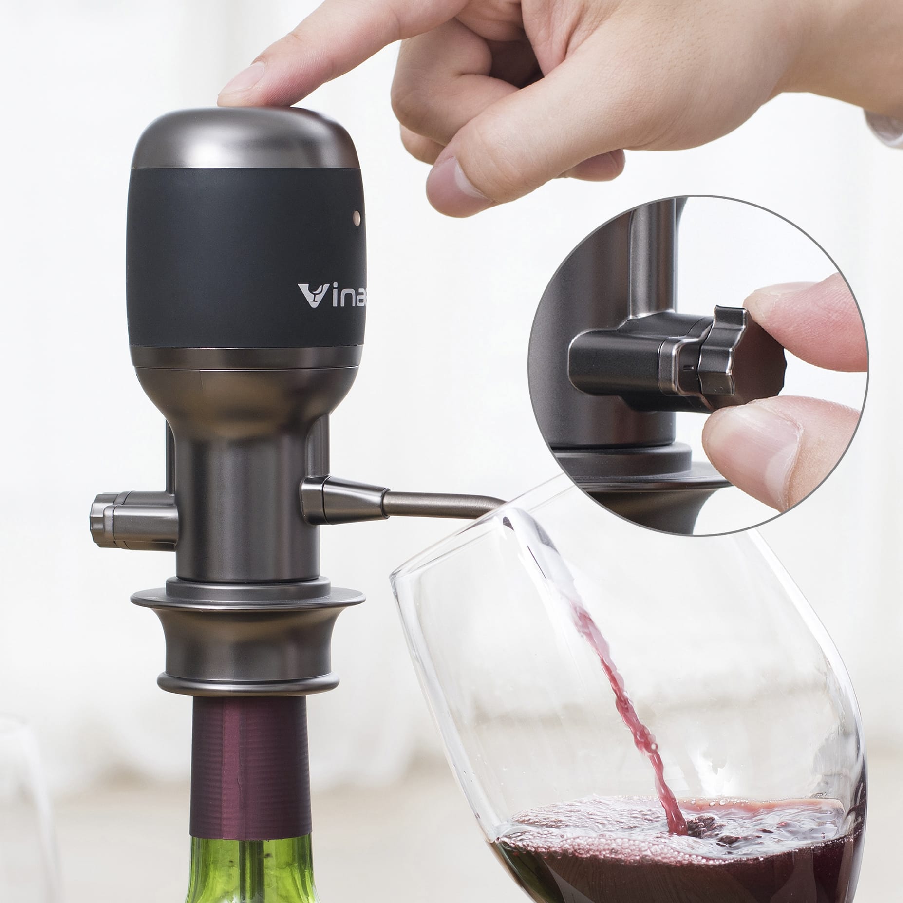 Купить аэраторы электрические. Mv7 аэратор для вина. Vinaera Pro Adjustable Electric Wine Aerator. Аэратор для вина Wine Aerator. Vinaera Pro mv7 аэратор для вина.