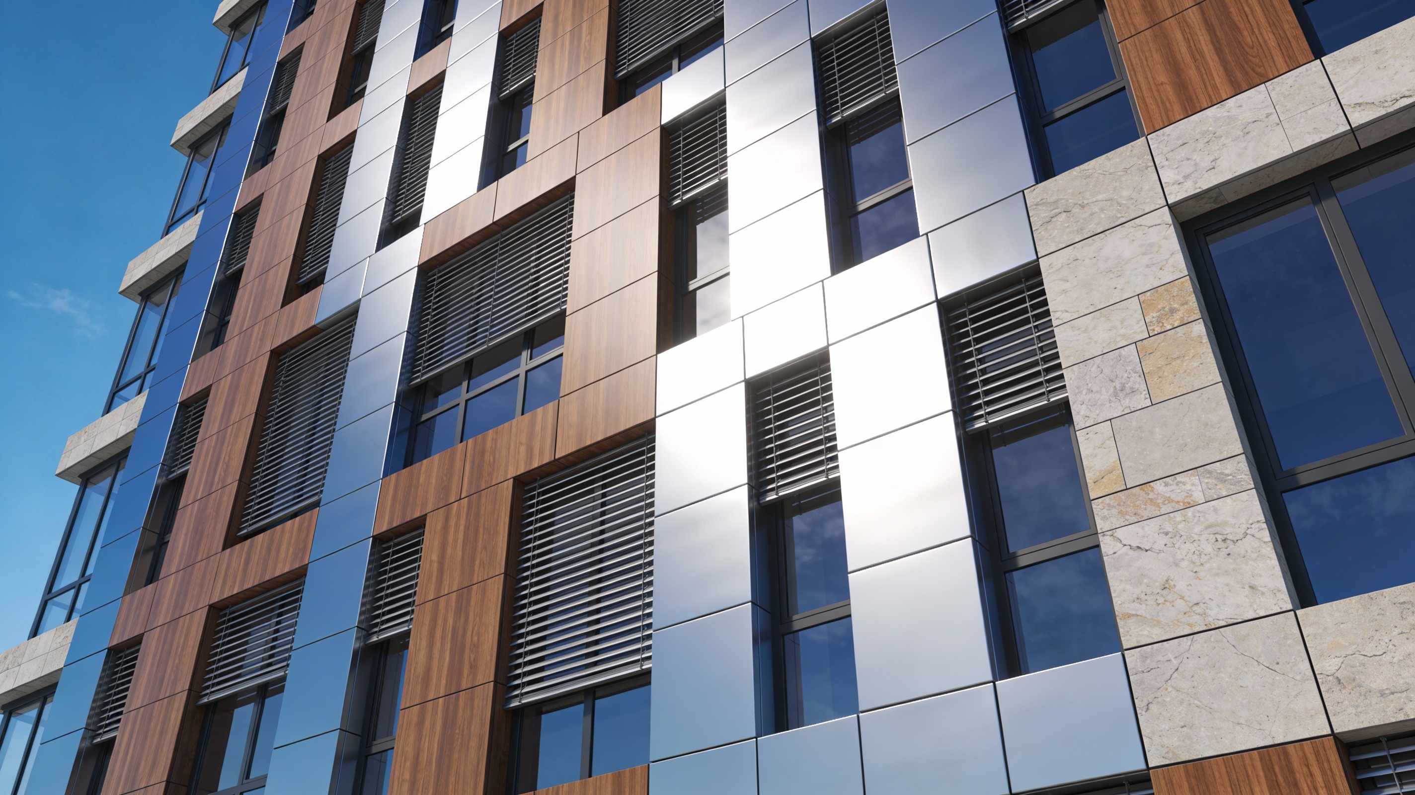 Рулонно окрашенный алюминий PlastCover для фасадных систем