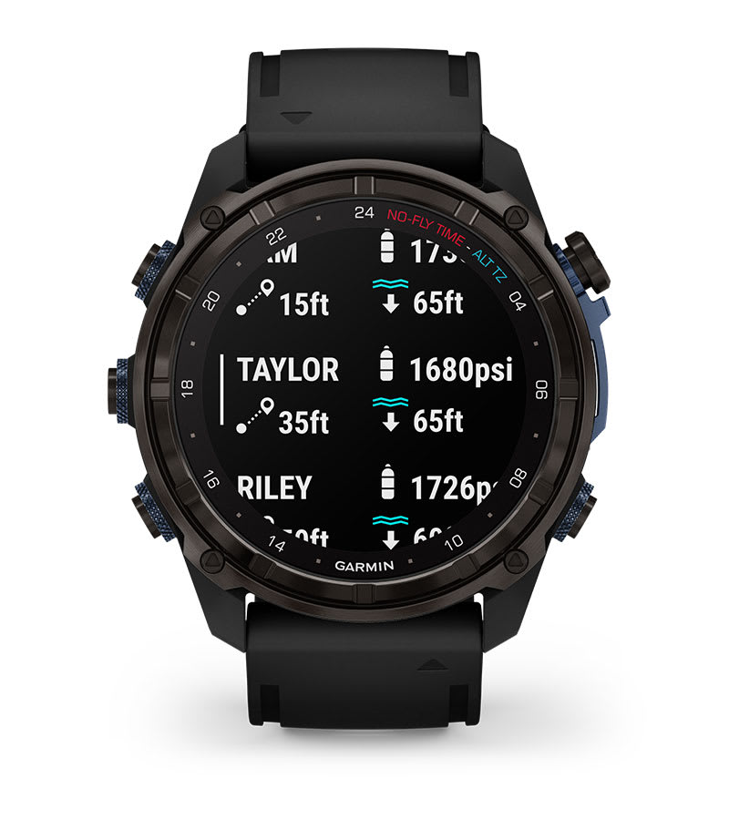 Умные часы Garmin Descent MK3i - 51 мм титан Carbon Grey DLC с черным силиконовым ремешком и приемопередатчиком Descent T2: КОНТРОЛЬ ДАВЛЕНИЯ В БАЛЛОНАХ