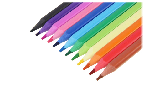 Пластиковые цветные карандаши