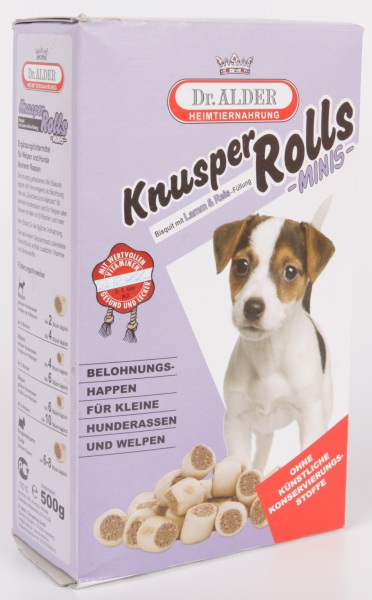 Dr.Alders Knusper Rolls Бисквиты для Собак Мелких Пород