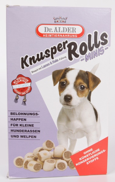 Dr.Alders Knusper Rolls Бисквиты для Собак Мелких Пород