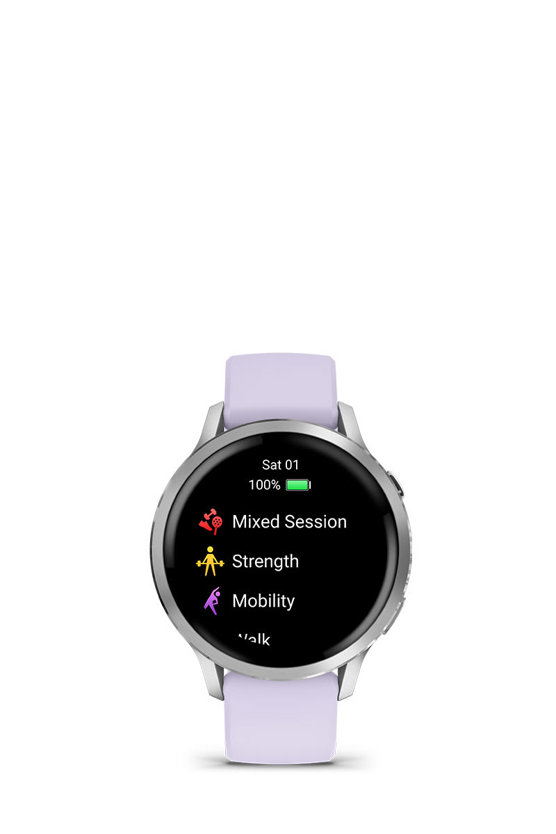 Умные часы Garmin Venu 4 - 41мм Lunar Gold with Bone Silicone Band: БОЛЕЕ 100 ВАРИАНТОВ АКТИВНОСТИ