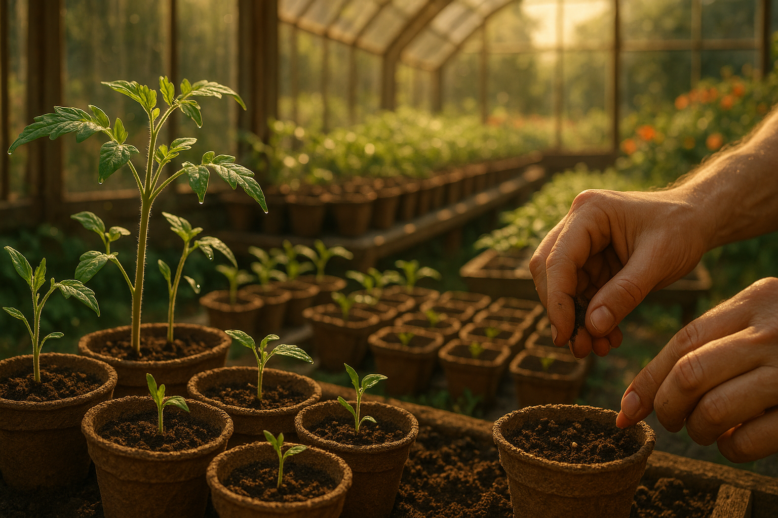 рассада помидоров на подоконнике