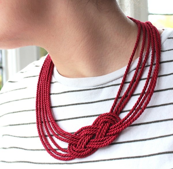 Необыкновенные украшения из верёвки и шнура: 20 чудесных идей